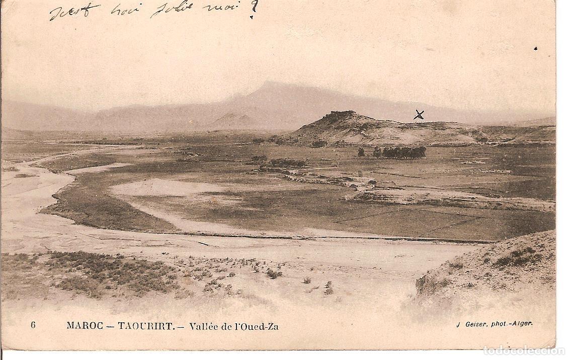 Postales: MAROC - 1916 - TAOURIRT - VALLEE DE L'OUED-ZA