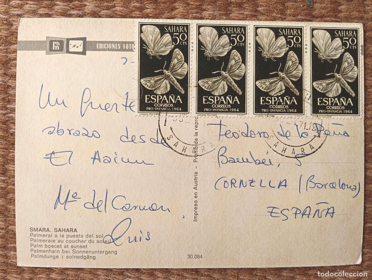 Postales: SAHARA ESPA&Ntilde;OL - SMARA - CIRCULADA A CORNELLA - Foto 2