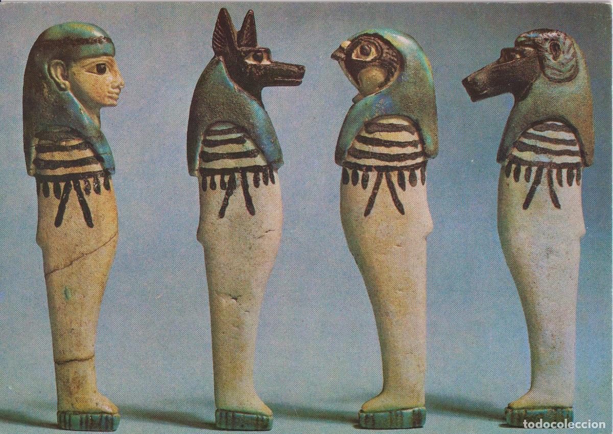 Postales: EGIPTO, LOS CUATRO HIJOS DE HORUS - THE BRITIS MUSEUM - S/C