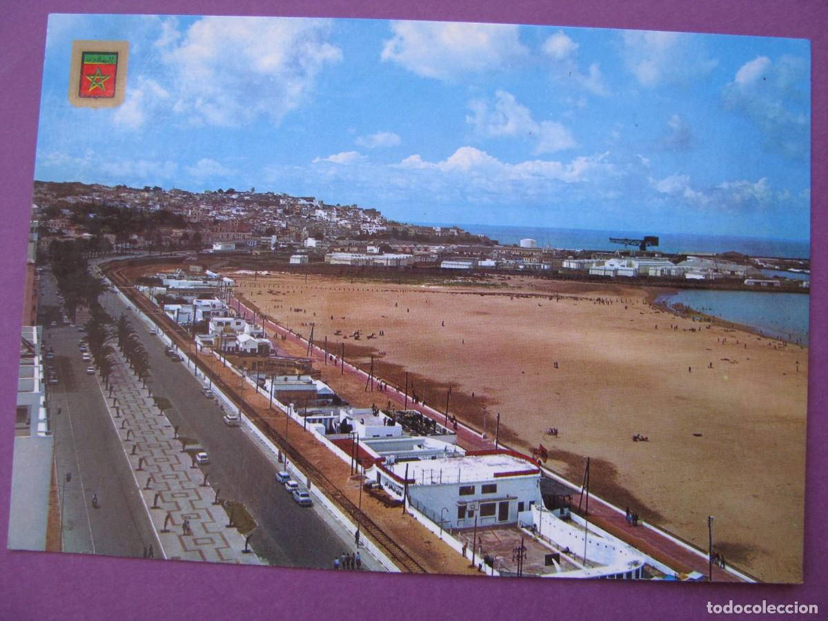Postales: POSTAL DE MARRUECOS. TANGER. AVENIDA DE LAS FUERZAS ARMADAS REALES. KOMAROC. ESCUDO DE ORO