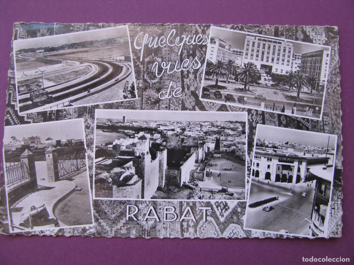 Postales: POSTAL FOTOGRAFICA DE MARRUECOS. RABAT. VARIAS VISTAS. ESCRITA