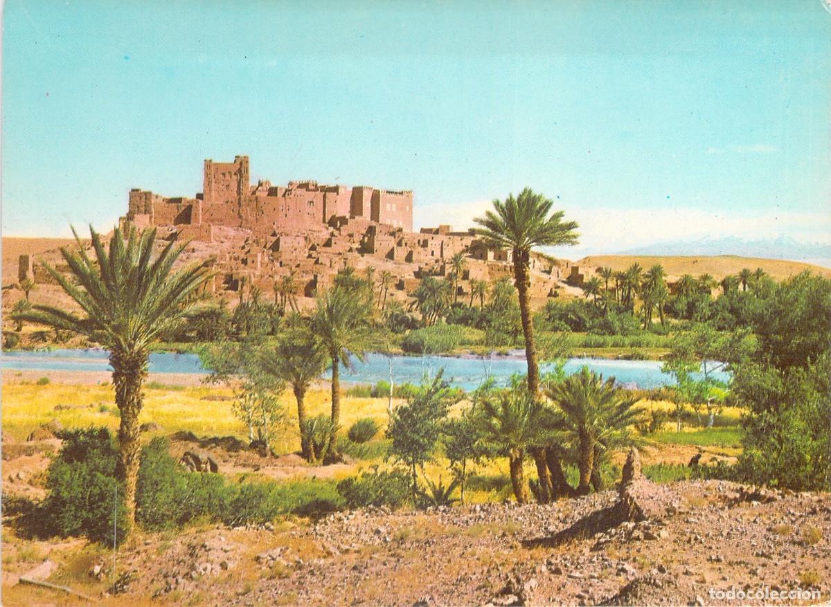 Postales: Postal de la Kasbah de Tifoultout en Marruecos