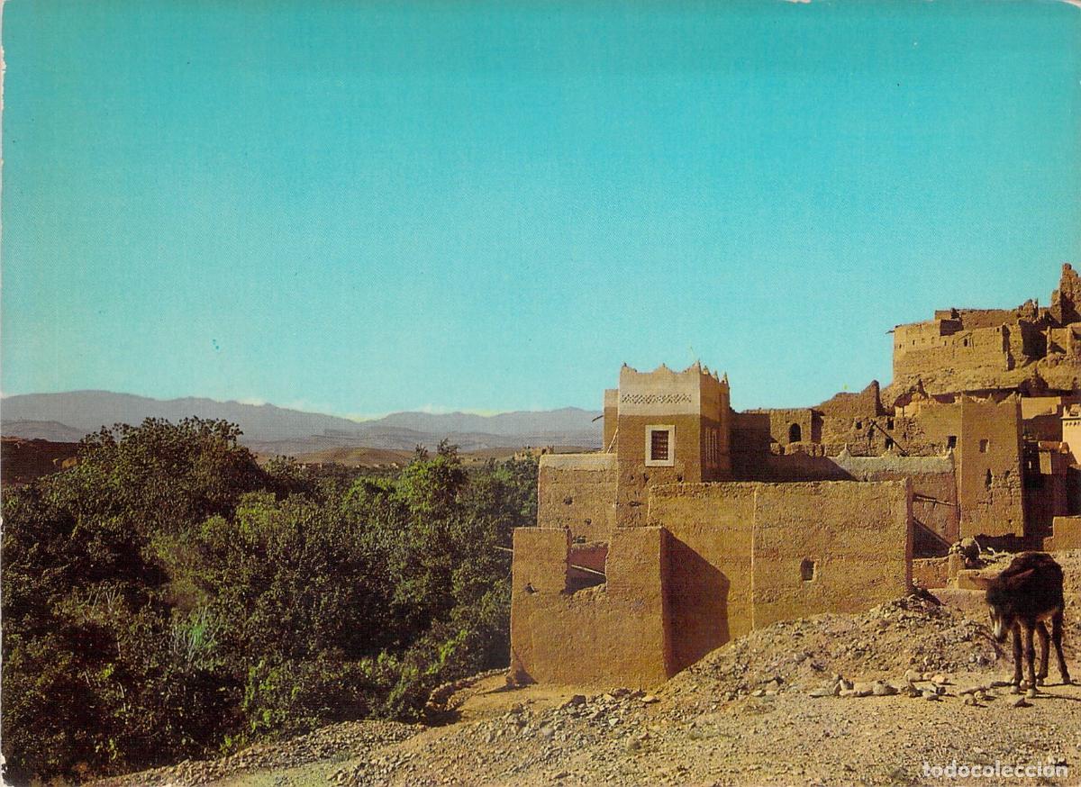 Postales: Postal de la Kasbah en Kelaat M'Gouna, Marruecos