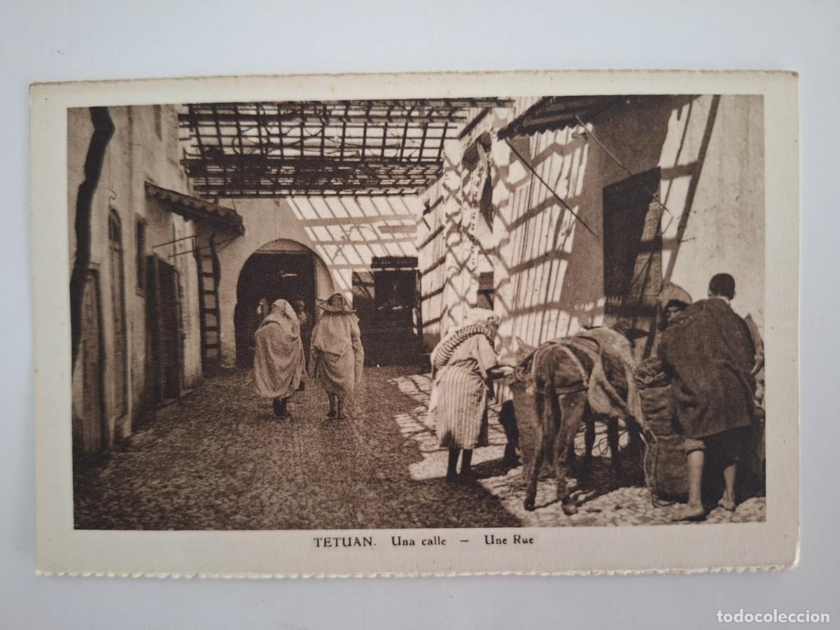 Postales: ANTIGUA POSTAL TETUAN UNA CALLE MARRUECOS RV 2938
