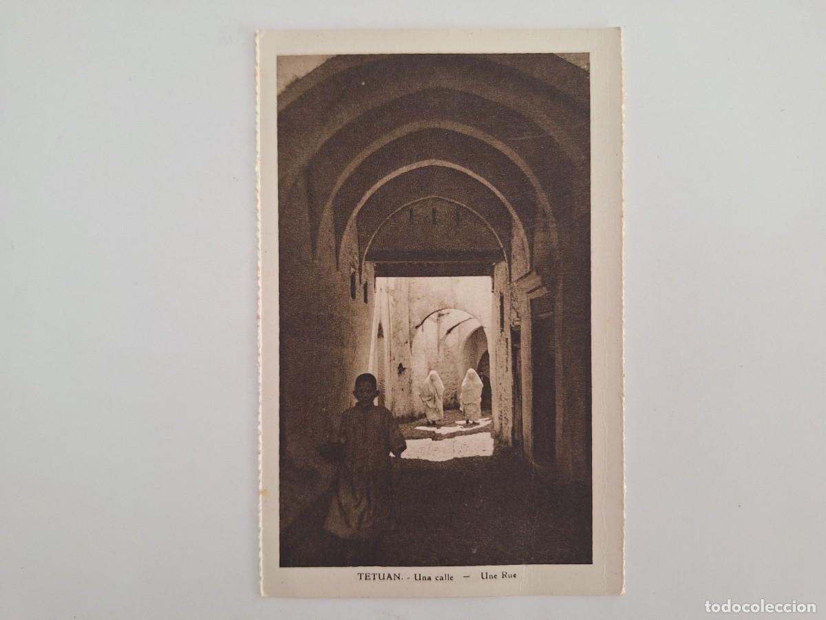 Postales: ANTIGUA POSTAL TETUAN UNA CALLE MARRUECOS RV 2943