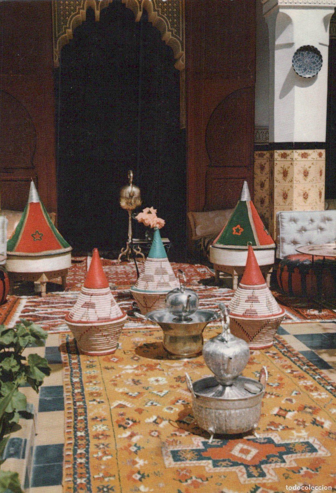 Postales: Morocco Maroc Int&eacute;rieur Salon Traditionnel Pour Un D&icirc;ner de Unposted *YAA958
