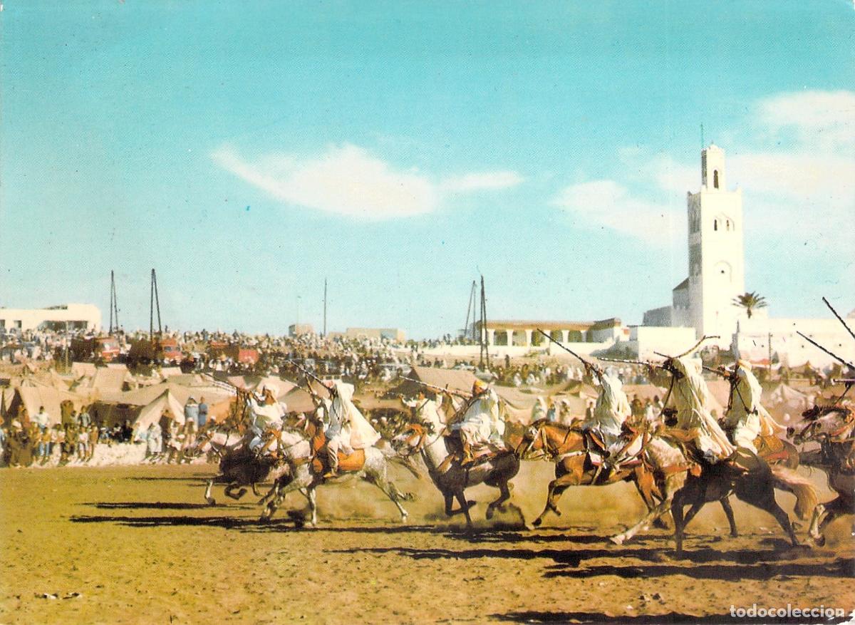 Postales: Postal de Fantas&iacute;a, Tradici&oacute;n Ecuestre en Marruecos