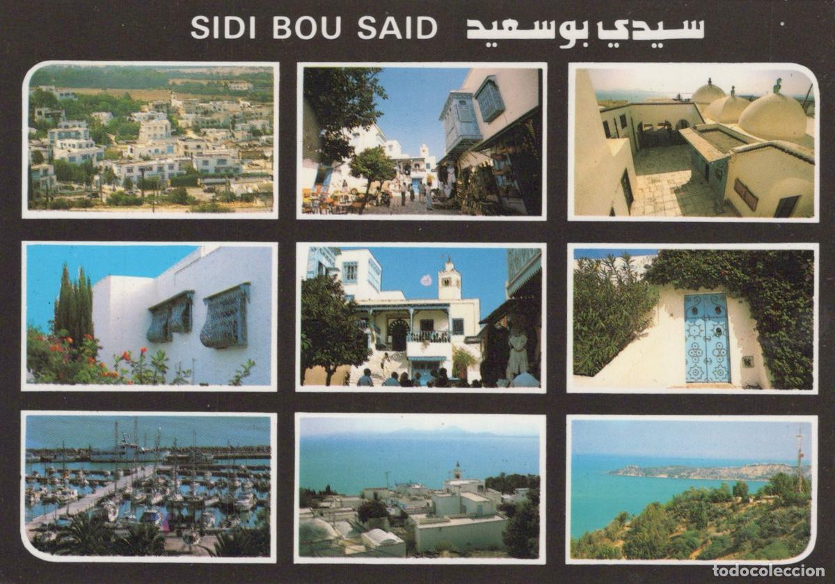 Postales: Tunisia Sidi Bou Said Architecture Seaport and Coastal Landscape *YAB242