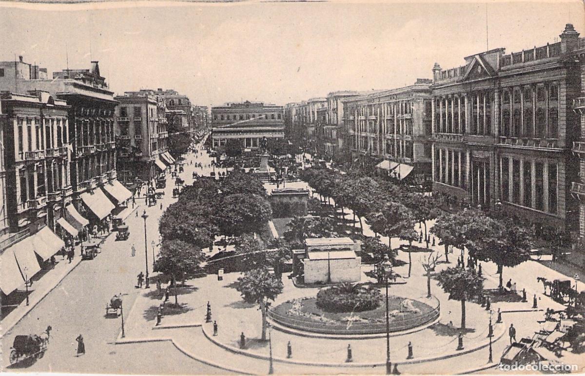Postales: Postal de la Plaza de los C&oacute;nsules en Alejandr&iacute;a Egipto