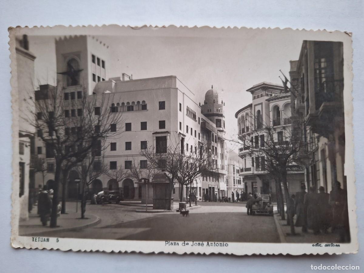 Postales: ANTIGUA POSTAL TETUAN PLAZA JOSE ANTONIO MARRUECOS RV 2990