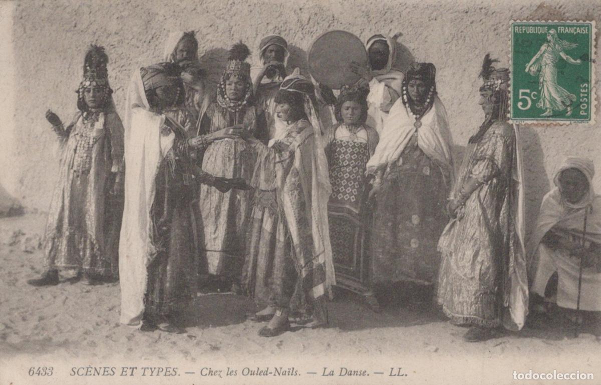 Postales: Algeria Ouled Na&iuml;ls Alg&eacute;rie Aur&egrave;s Sc&egrave;nes et Types Danse Traditionnelle *YAD018