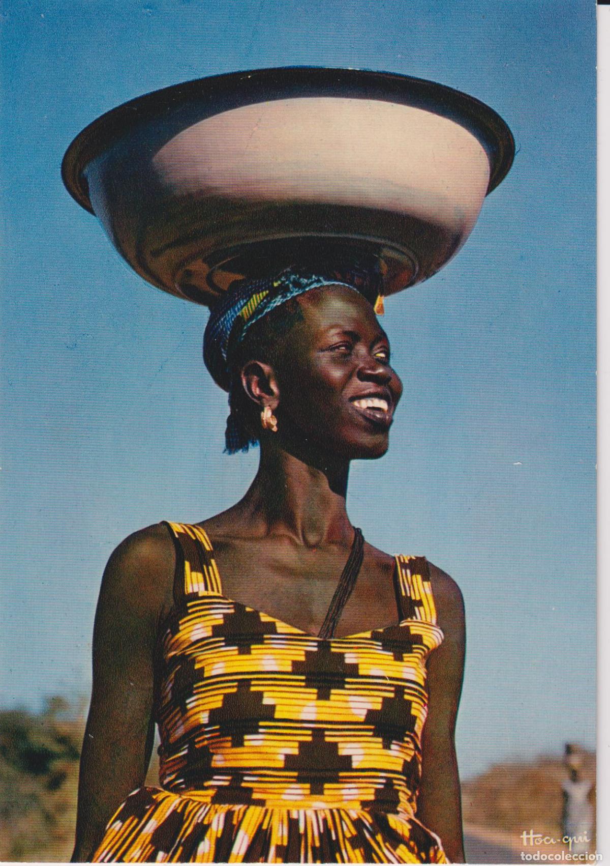 Postales: AFRICA EN COLORES &ndash; JOVEN MUCHACHA AFRICANA &ndash; IRIS 3642 &ndash; S/C