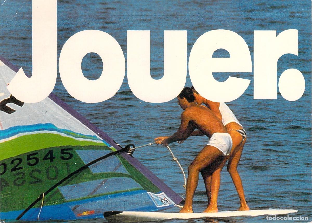 Postales: Postal de Club Med Marruecos, personas practicando windsurf en el mar