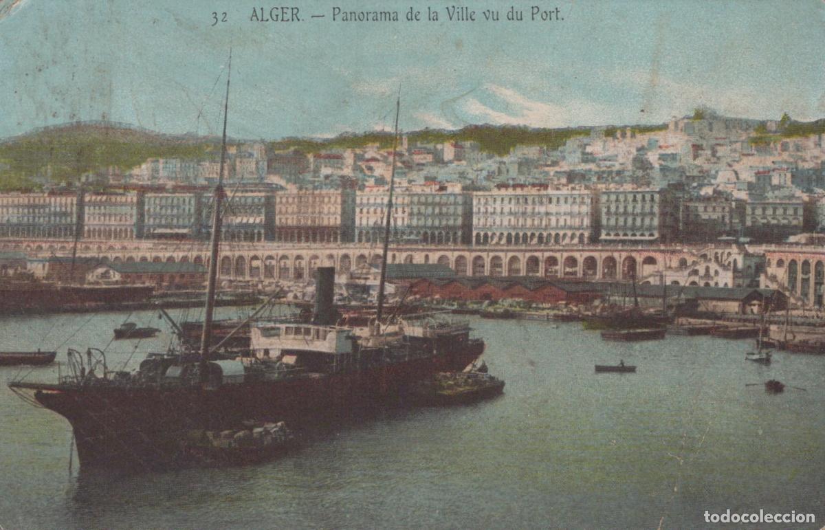 Postales: Algeria Alger Alg&eacute;rie Panorama Ville et Port Navires Architecture *YAE370