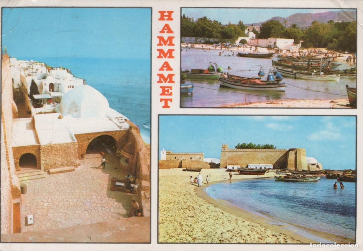 Postales: Tunisia Hammamet Tunisie Gouvernorat de Nabeul Vues C&ocirc;tieres Plage et *YAF442