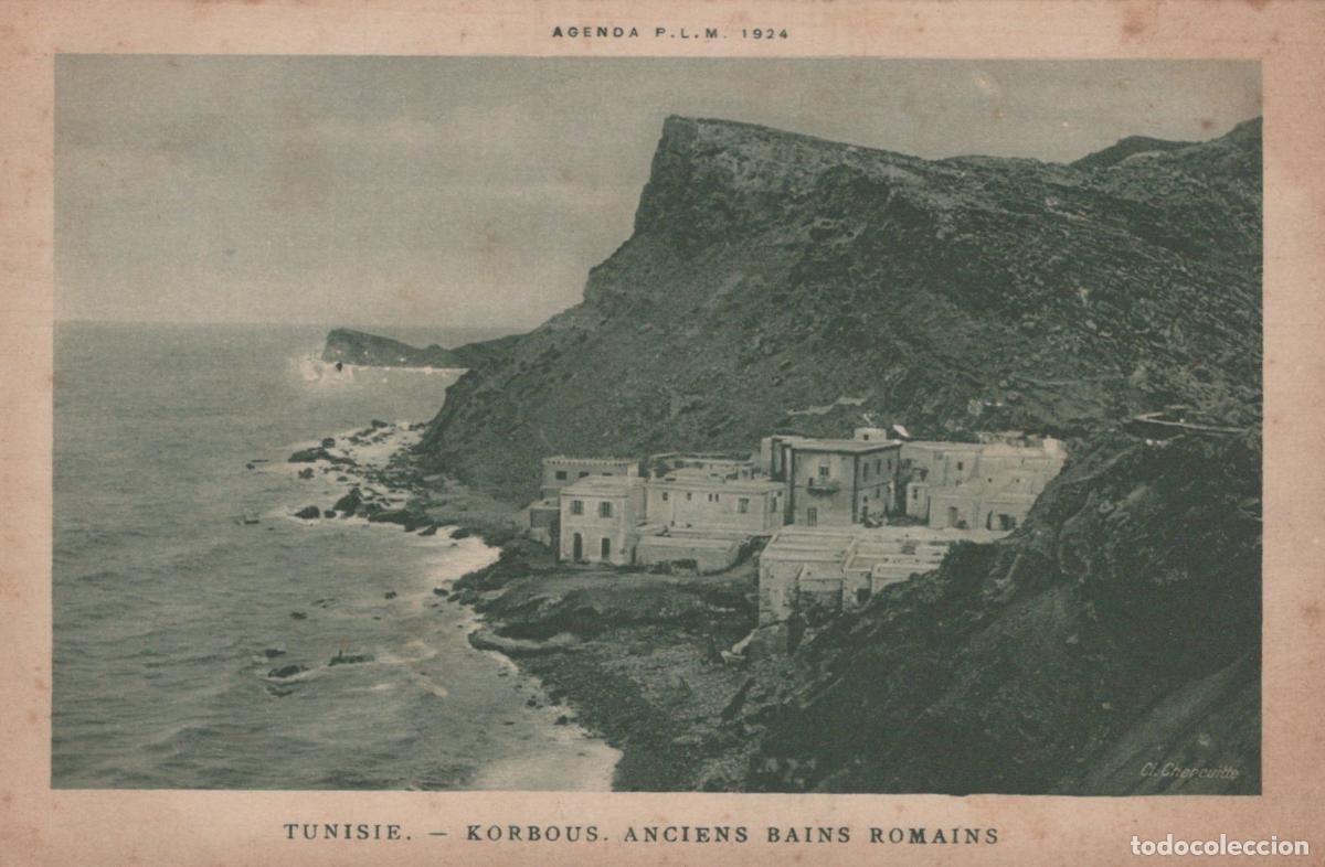 Cartes Postales: Tunisia Korbous Ancient Roman Baths Coastal View Architecture *YAG706