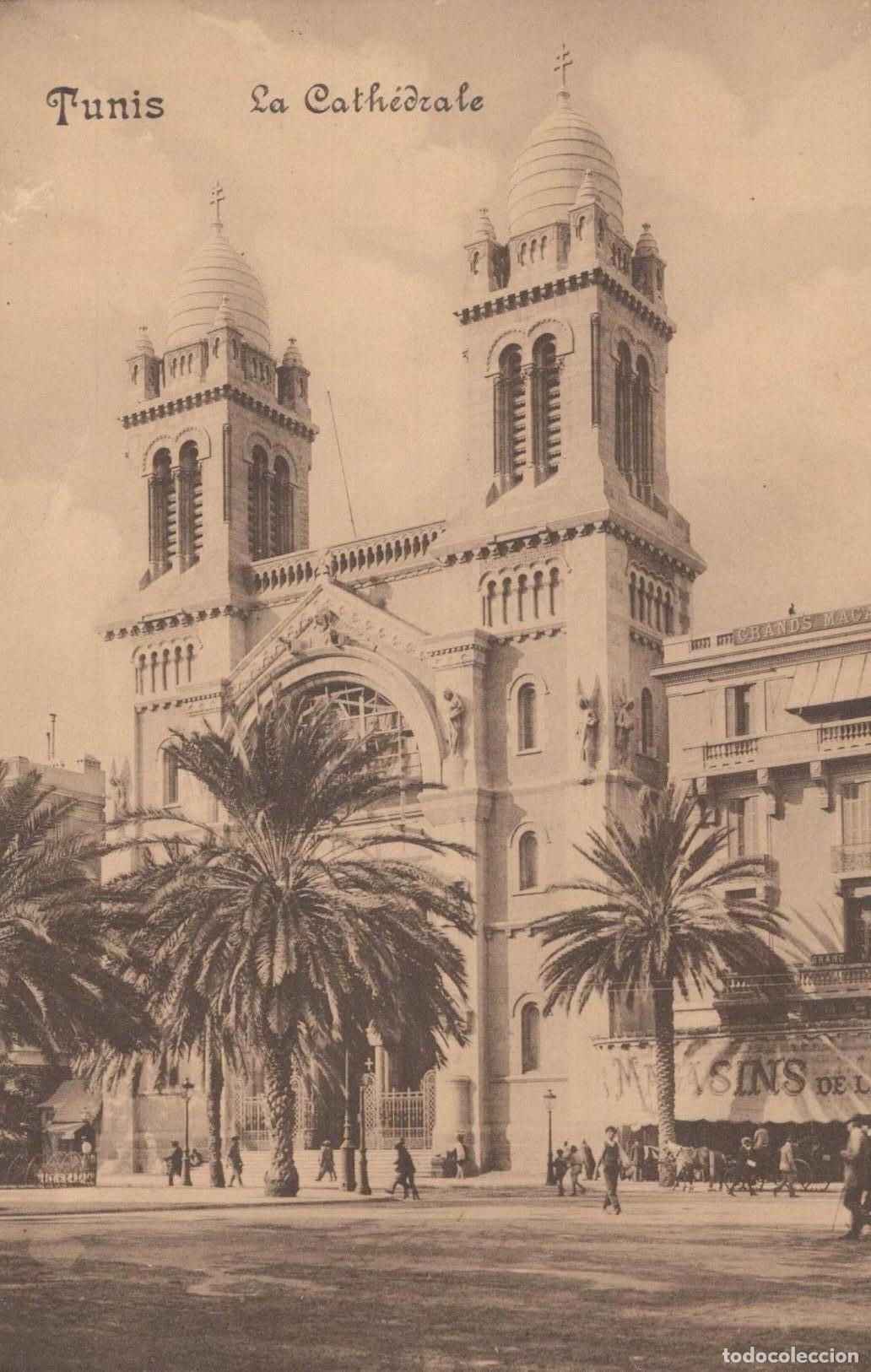 Cartes Postales: Tunis Cathedral of Saint Vincent de Paul, Tunisia Architecture View *YAG886