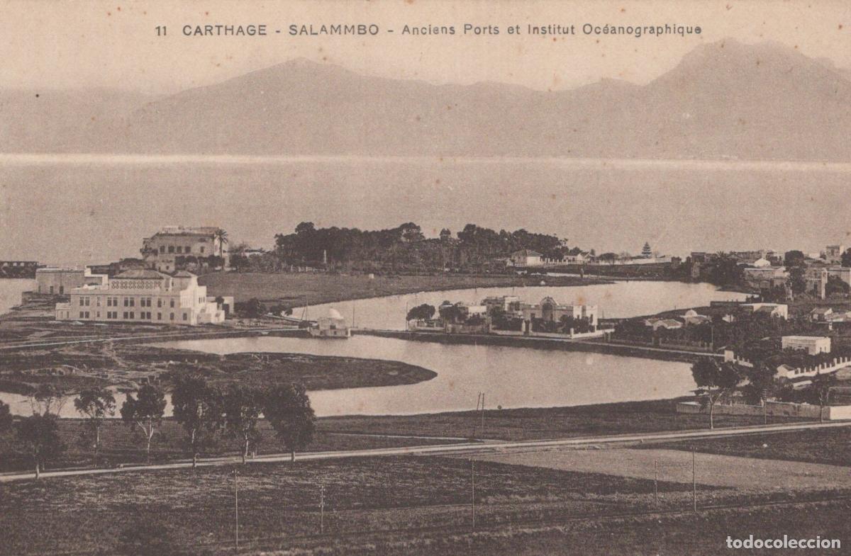 Postales: Carthage Salammb&ocirc; Ancient Ports and Oceanographic Institute, Tunisia *YAG715