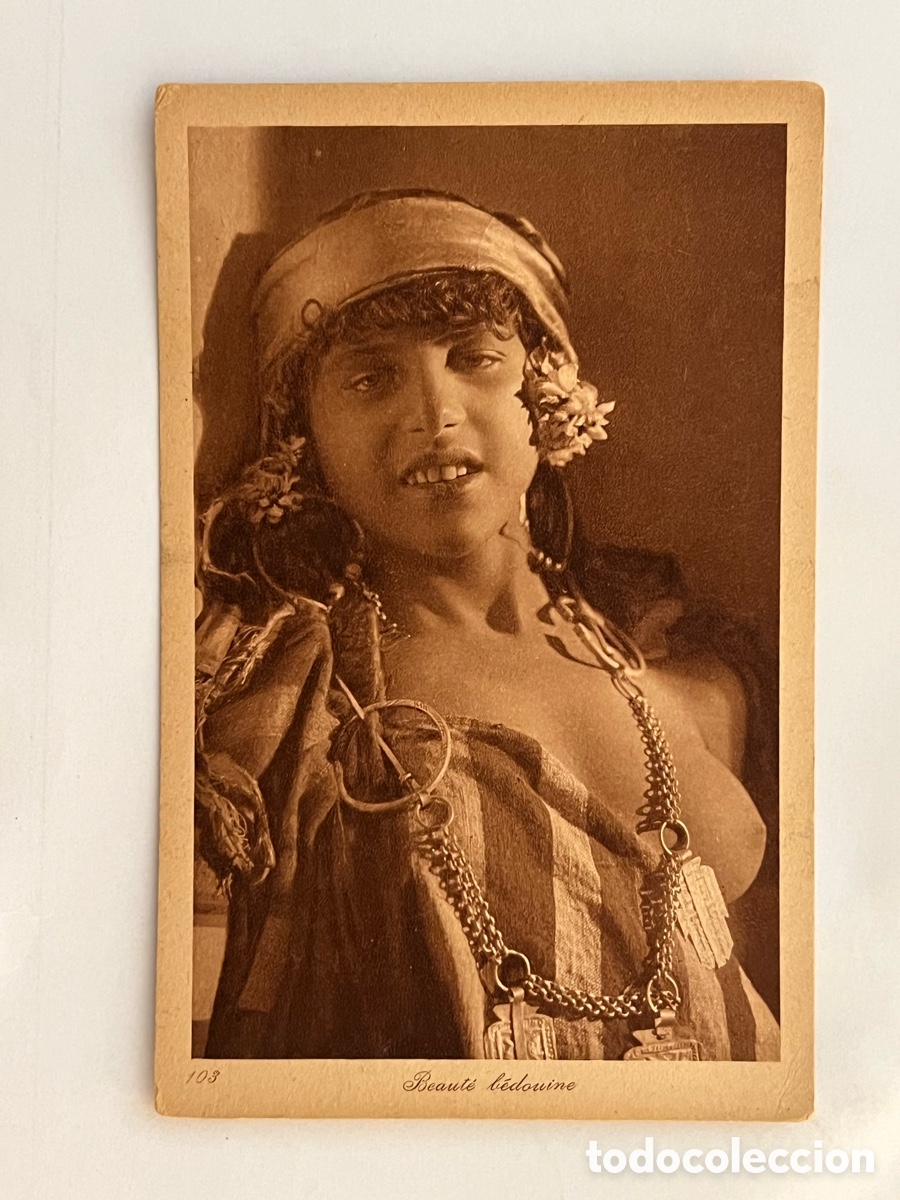 Postales: TIPOS POPULARES. BEAUTE BEDOUINE, ED. LEHNERT & LANDROCK (h.1910?) S/C