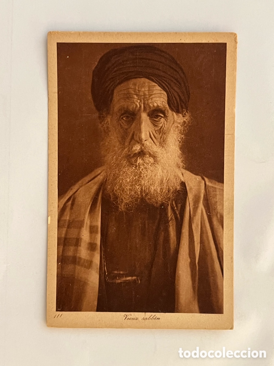 Postales: TIPOS POPULARES. VIEUX RABBIN. ED. LEHNERT & LANDROCK (h.1910?) S/C