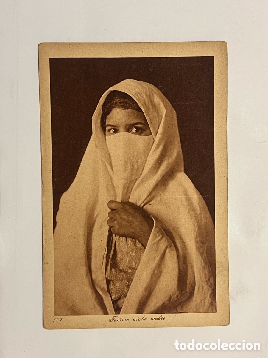 Postales: TIPOS POPULARES. FEMME ARABE VOILEE, ED. LEHNERT & LANDROCK (h.1910?) S/C