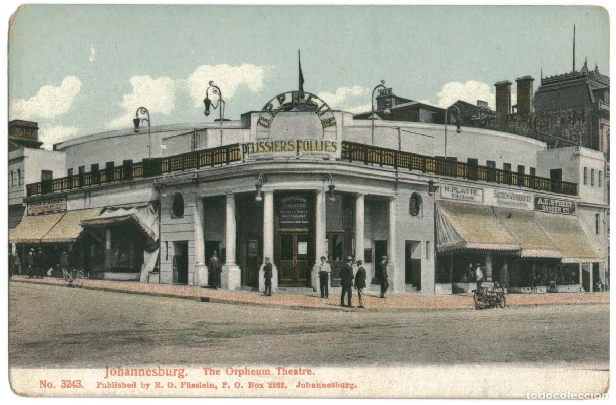 Postales: JOHANNESBURG_Orpheum Theatre_R. O. F&uuml;sslein; 3243 / Teatros &Aacute;frica