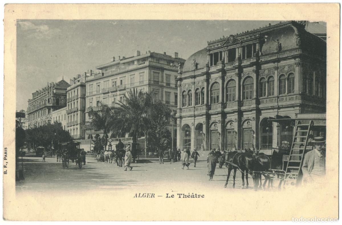 Postales: ALGER (Al-Jaza'ir)_Th&eacute;&acirc;tre_BF / Teatros &Aacute;frica