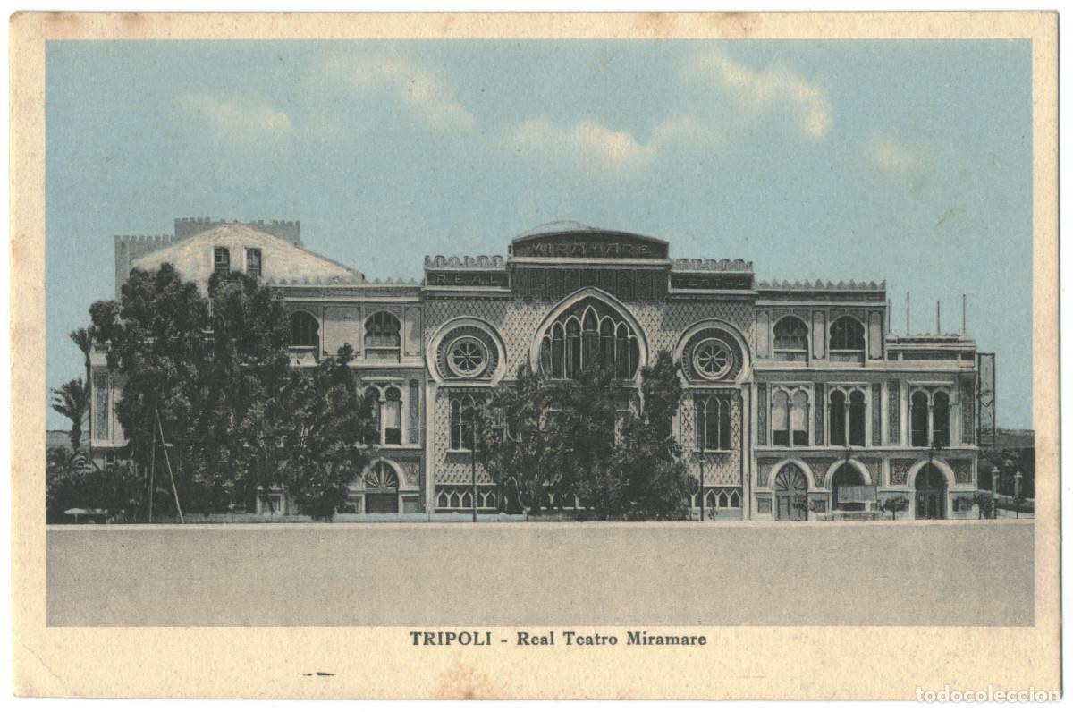 Postales: TRIPOLI_Real Teatro Miramare_F. Fichera / Teatros &Aacute;frica