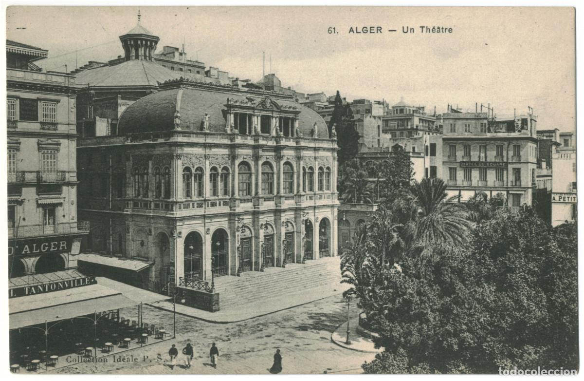 Postales: ALGER (Al-Jaza'ir)_Th&eacute;&acirc;tre_Id&eacute;ale; 61 / Teatros &Aacute;frica