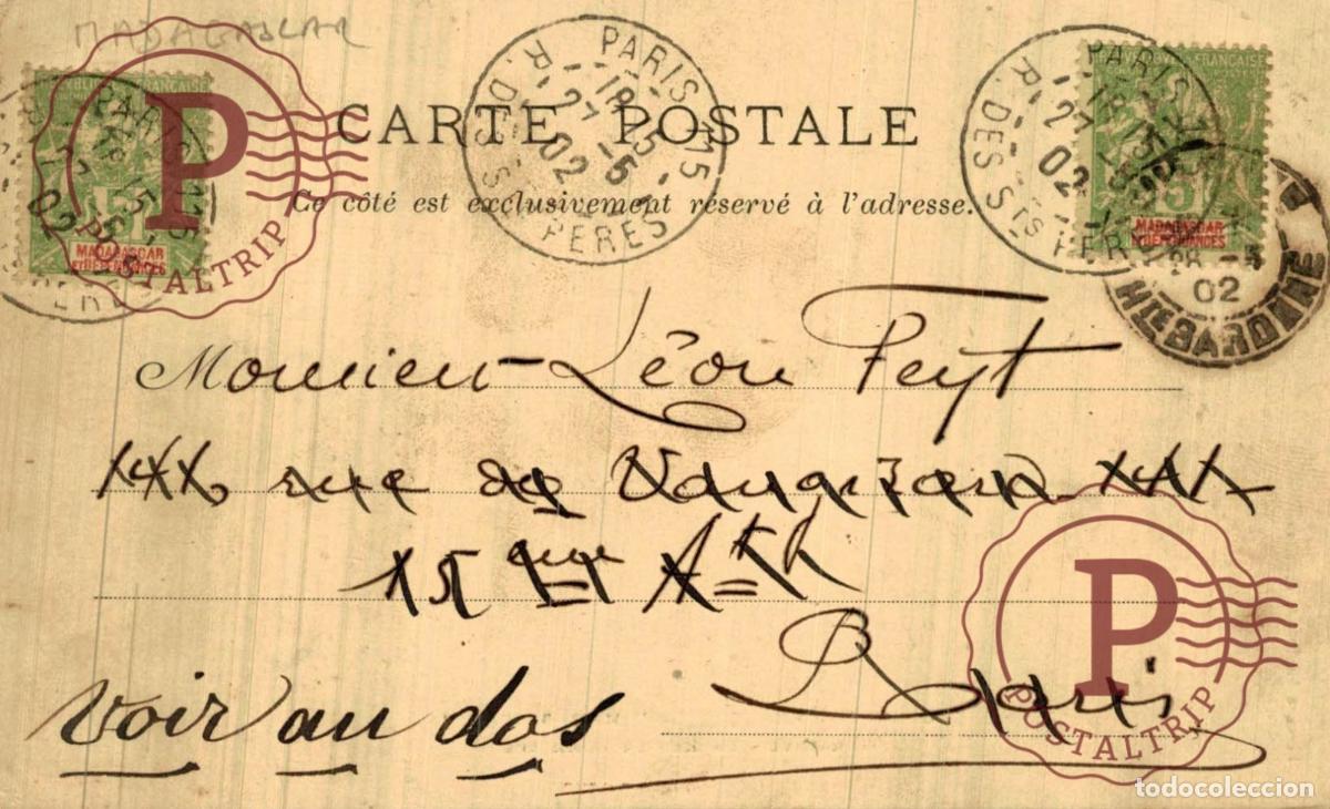 Postales: MADAGASCAR. TAMATAVE - RUE DU COMMERCE - Foto 2