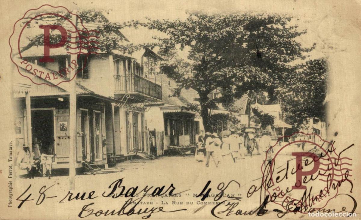 Postales: MADAGASCAR. TAMATAVE - RUE DU COMMERCE