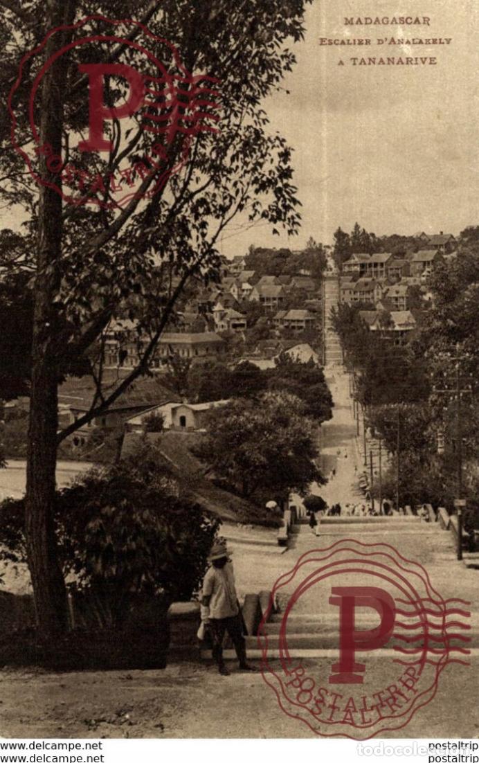 Postales: MADAGASCAR - Escalier dAnalakely &agrave; TANANARIVE