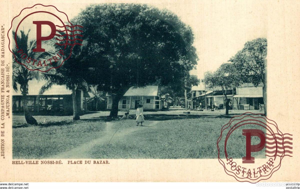 Postales: MADAGASCAR. - HELL VILLE. La Place du Bazar