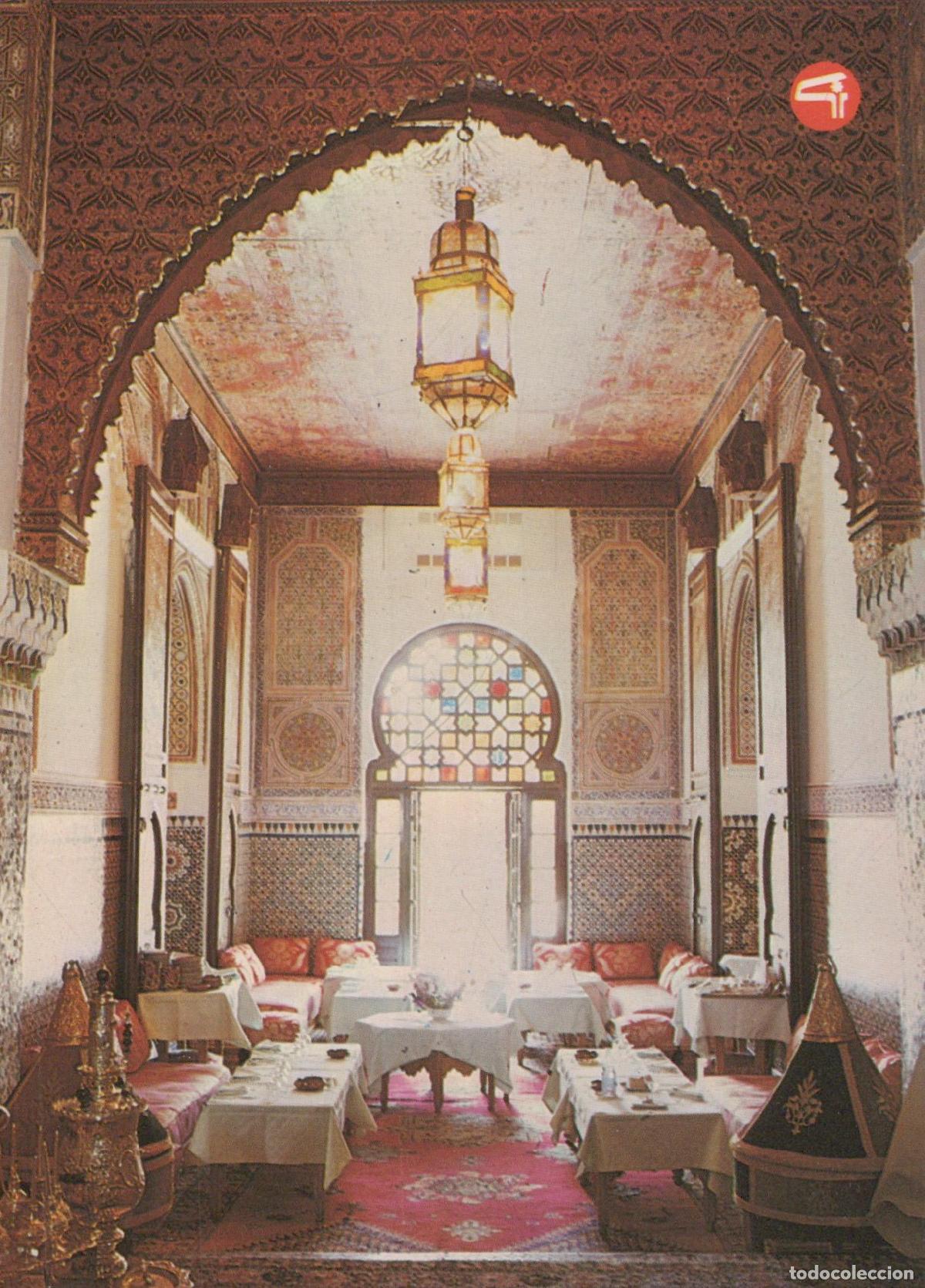 Postales: Morocco Fes Salon Marocain de L H&ocirc;tel Jamai Interior Unposted *YAM084