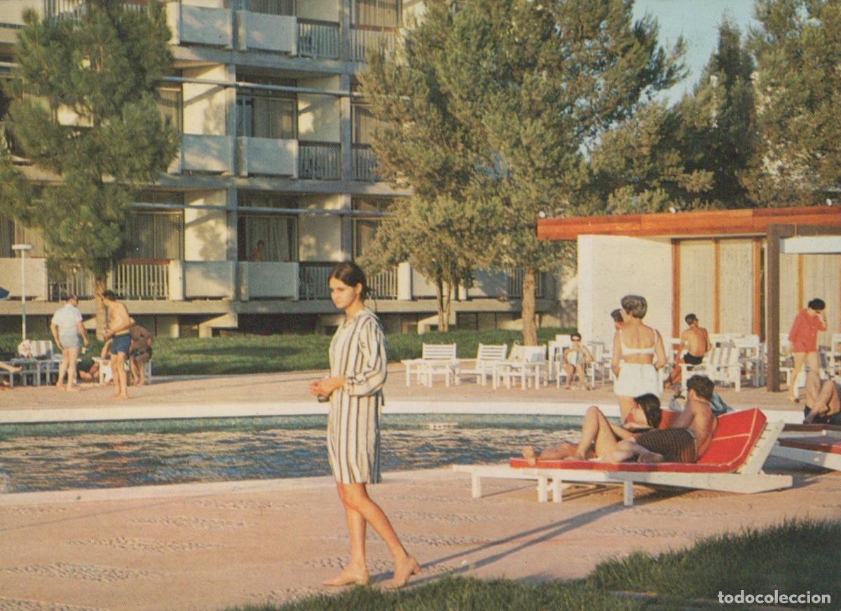 Postales: Morocco Meknes Hotel Transatlantique Swimming Pool People 1960s Unposted *YAM639