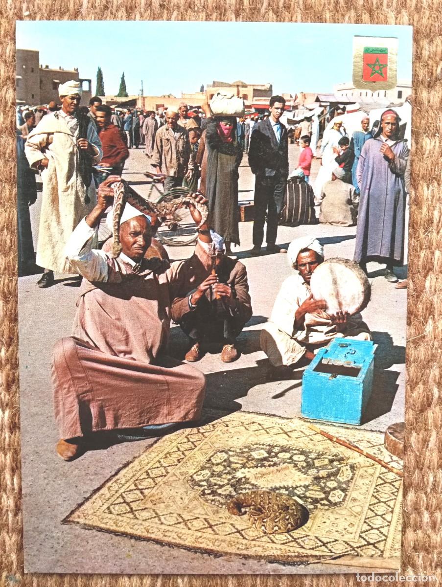 Postales: MARRAKECH - MARRUECOS - ENCANTADOR DE SERPIENTES - ED. KOMAROC