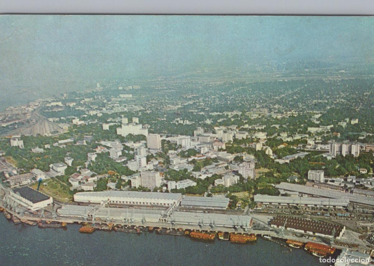 Postales: Congo Kinshasa Aerial View of City and Seaport *YAP489