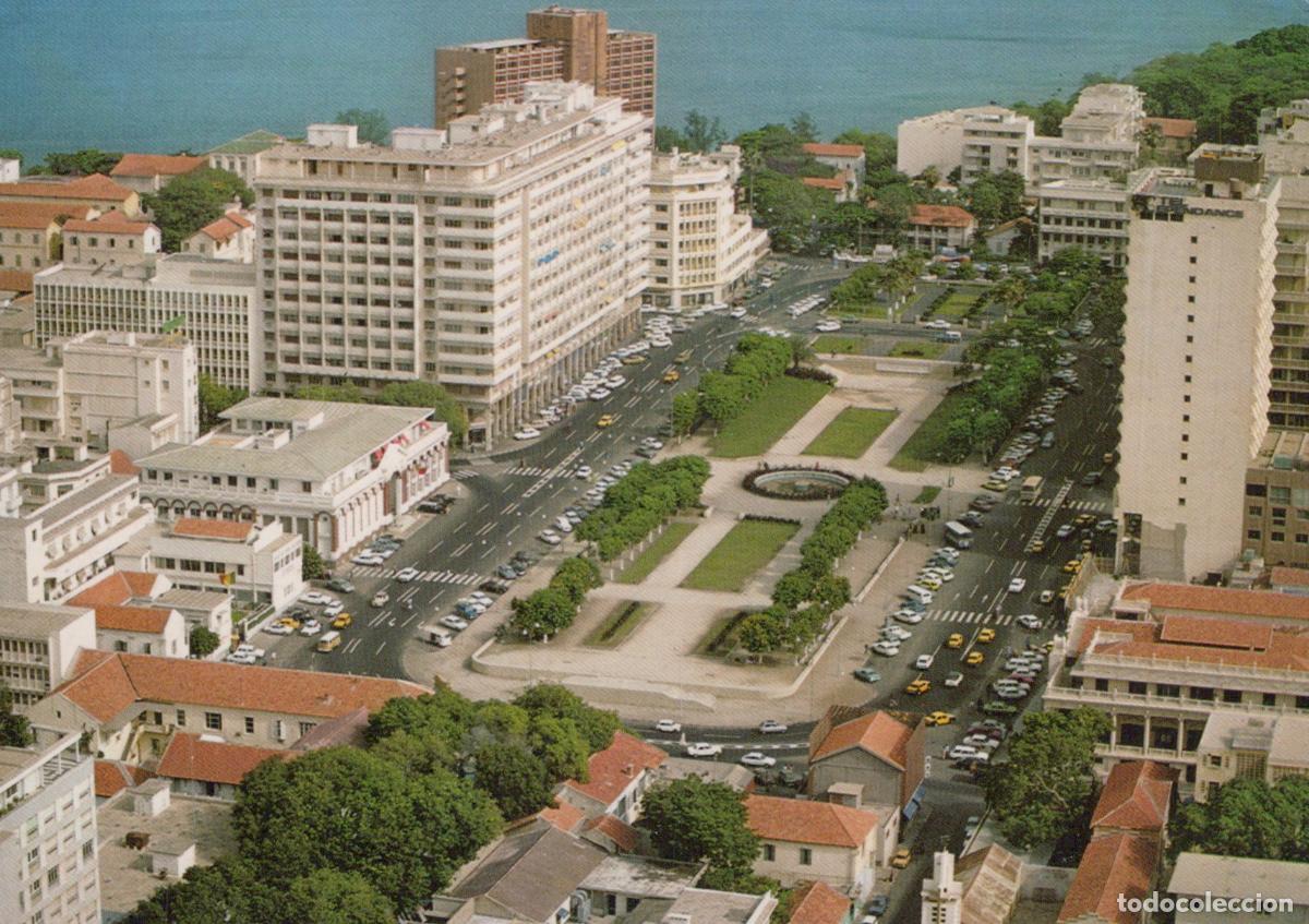 Postales: Senegal Dakar Independence Square Aerial View With Cityscape and Ocean *YAR273