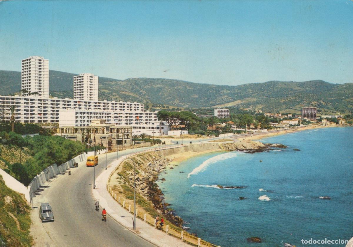 Postales: Algeria Annaba The Beaches Coastal Road Buildings and Mountains *YAR788