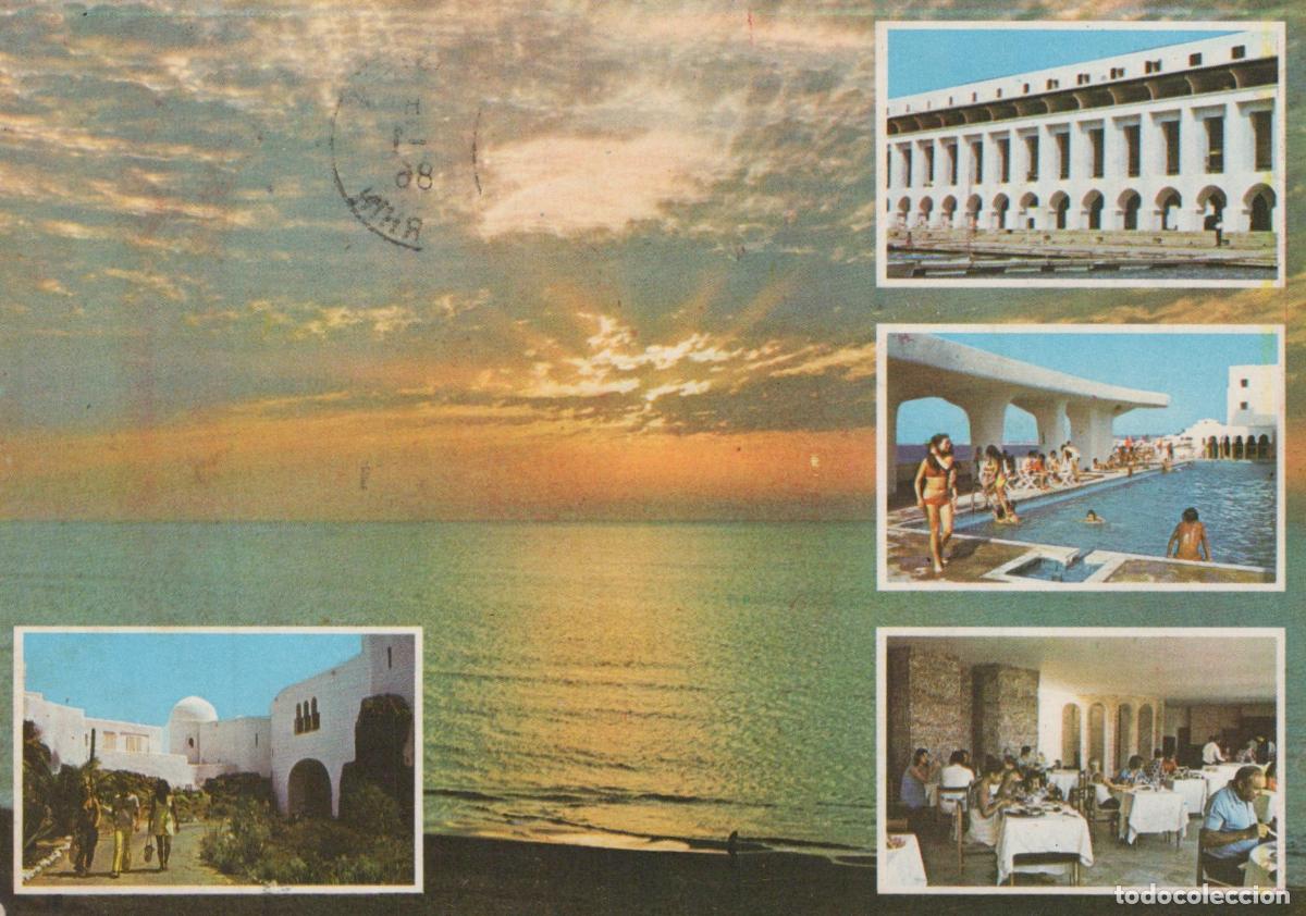 Postales: Algeria Sidi Fredj Sunset Beach Resort Pool Restaurant Architecture *YAR813