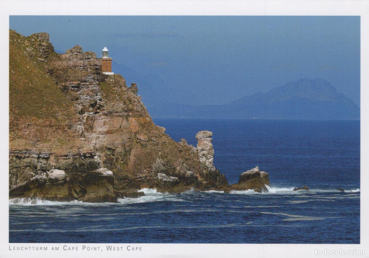 Postais: South Africa Cape Point West Cape Lighthouse On Rocky Coastline Unposted *YAY412