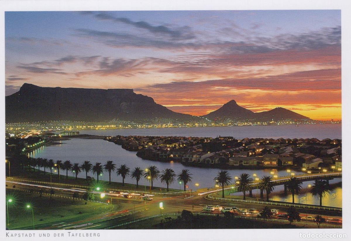 Postcards: South Africa Cape Town Table Mountain Sunset Cityscape Panorama Unposted *YAY515