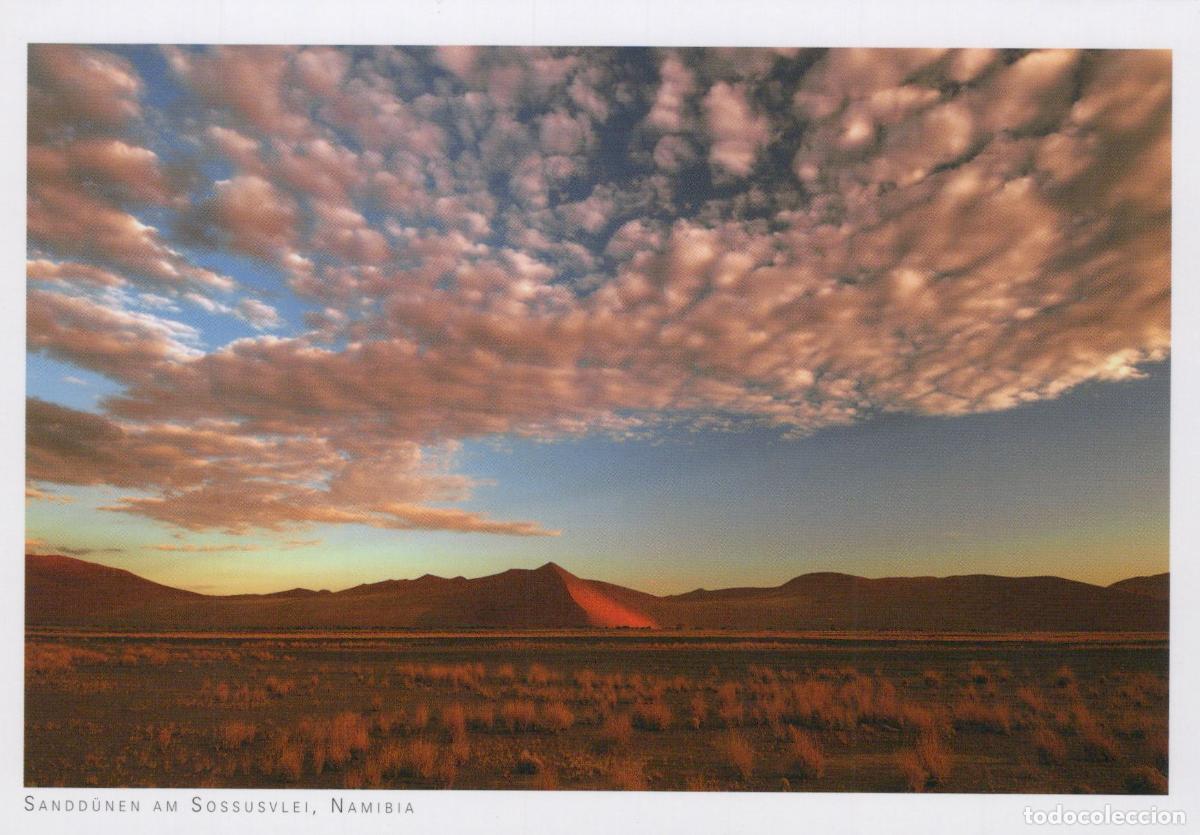 Postcards: Namibia Sossusvlei Sand Dunes Landscape Sunset Clouds Desert Unposted *YAY492