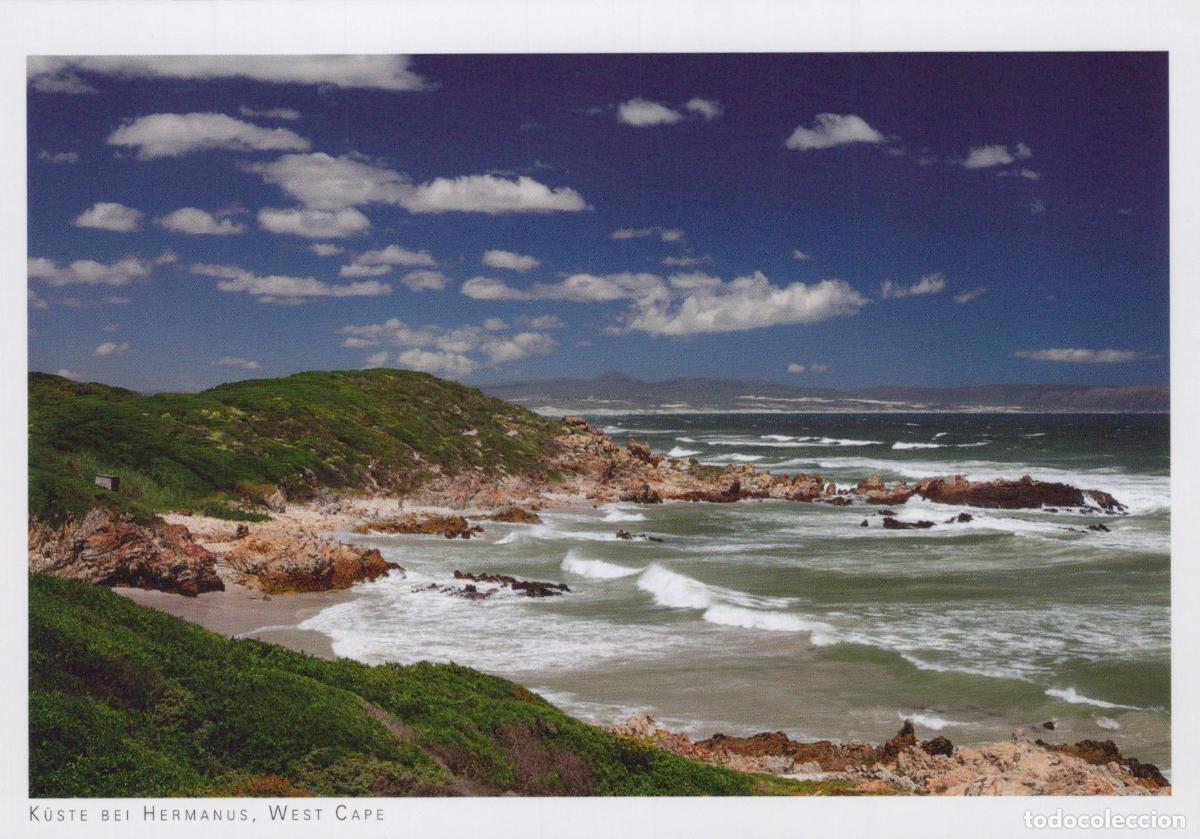 Postcards: South Africa Hermanus Coastline Rocky Beach Ocean Waves Unposted *YAY350