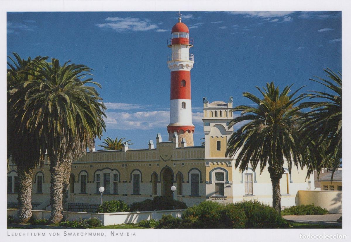 Postcards: Namibia Swakopmund Lighthouse With Palm Trees Architecture Unposted *YAY693