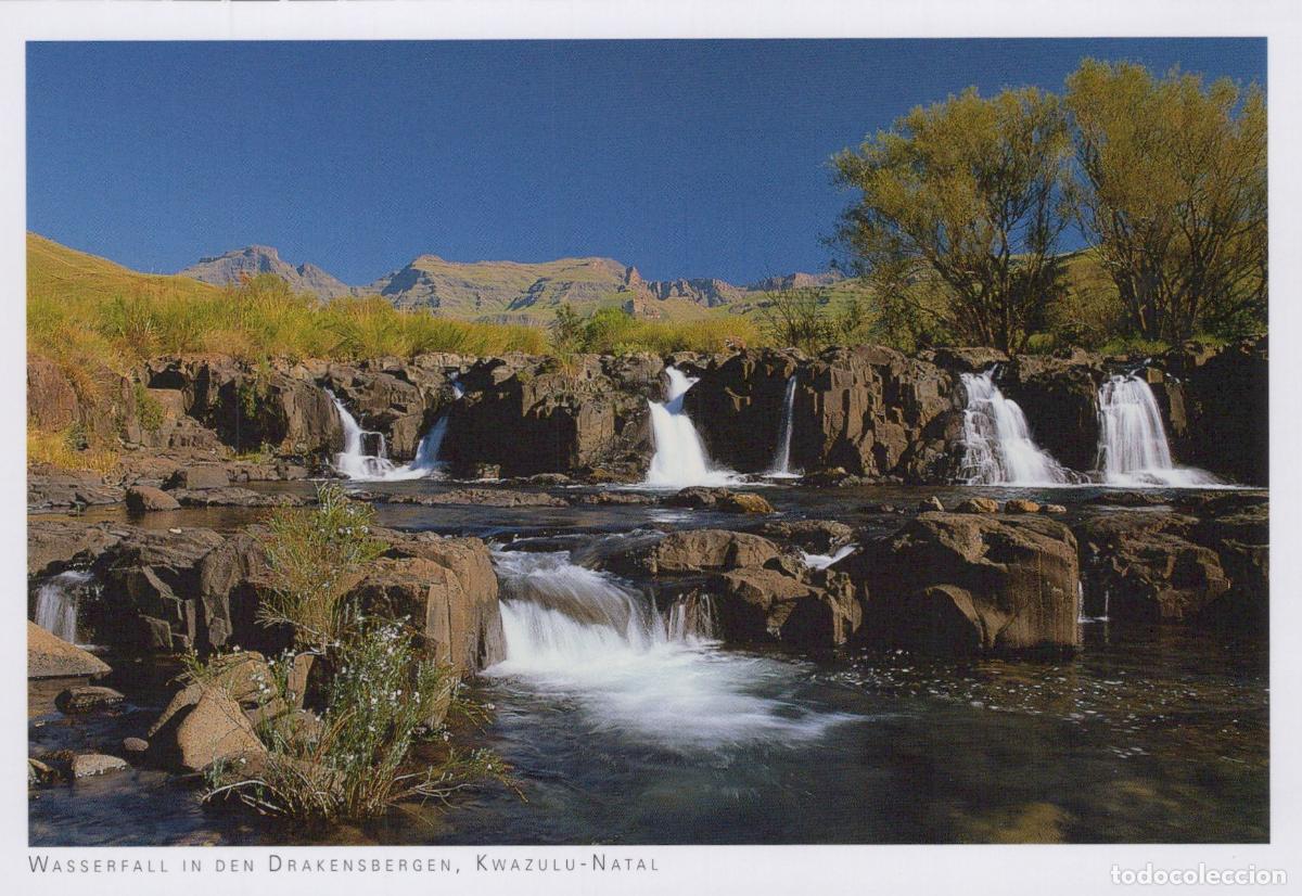 Postcards: South Africa Drakensberg Mountains Waterfall Landscape Unposted *YAY697
