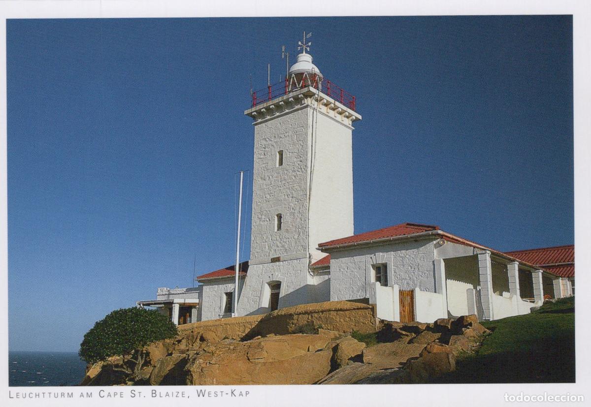 Postales: South Africa Mossel Bay Cape St Blaize Lighthouse Coastline Unposted *YAY692