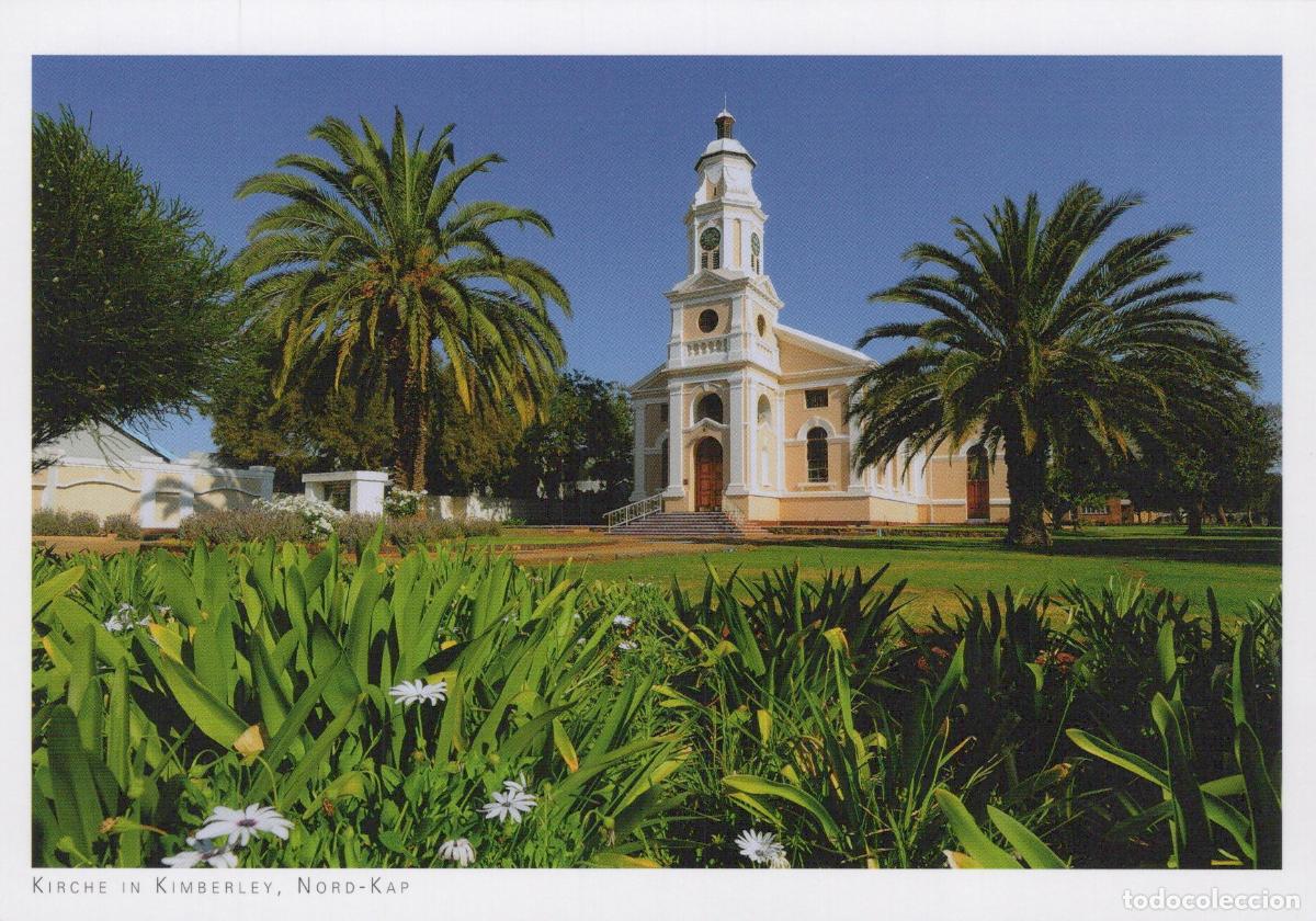Postales: South Africa Kimberley Church With Palm Trees Unposted *YAY702