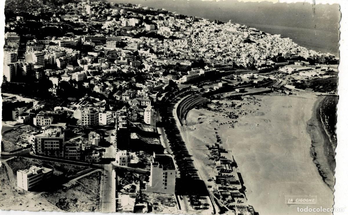 Postales: POSTAL DE MARRUECOS. EN AVION SUR TANGER. LA VIE ET LA PLAGE. P-AFyMA-975