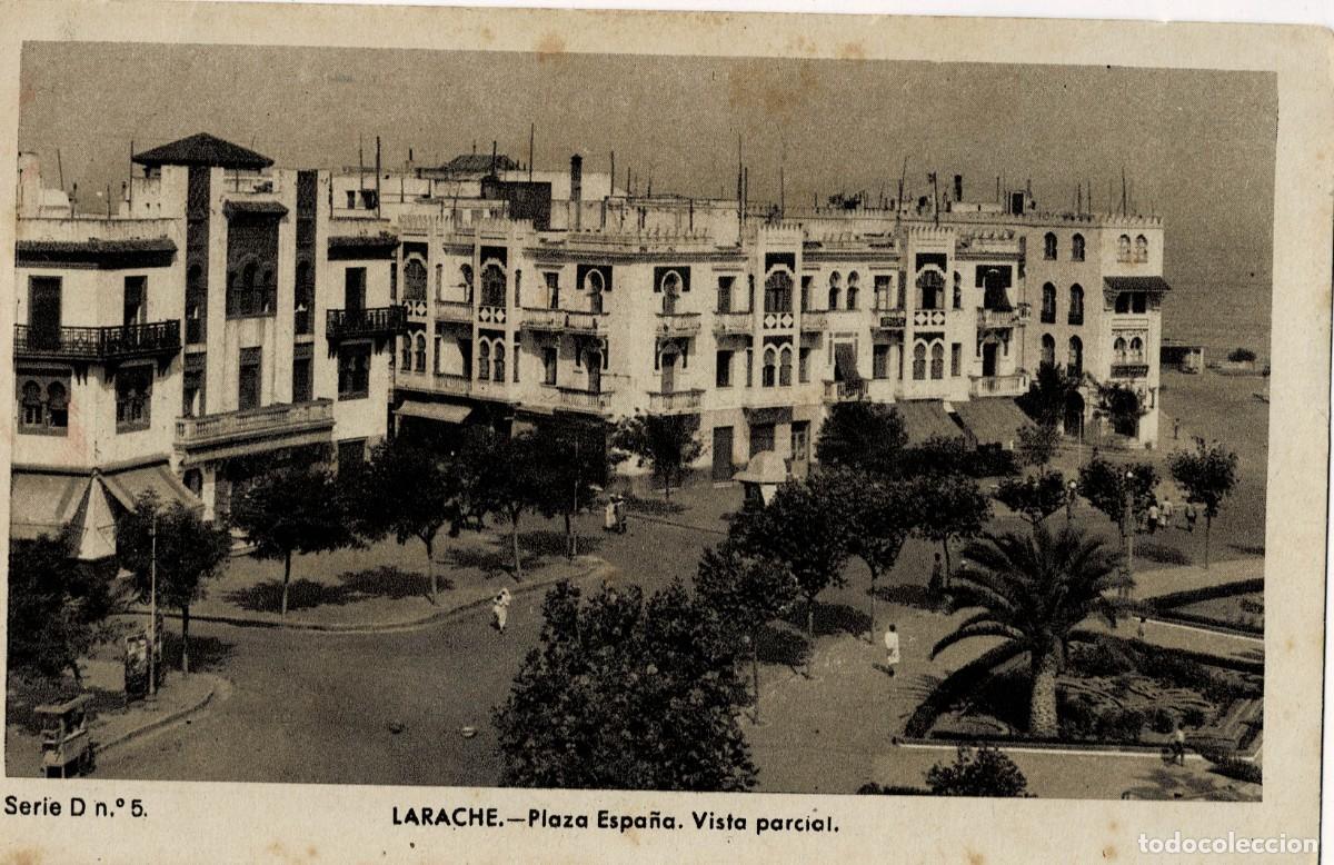 Postales: POSTAL DE MARRUECOS. LARACHE. PLAZA DE ESPA&Ntilde;A. VISTA PARCIAL. P-AFyMA-985
